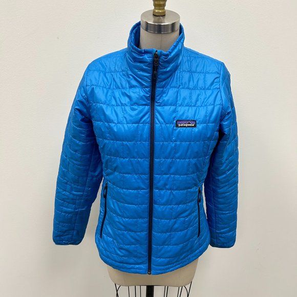 PATAGONIA Ladies Nano Lightweight Blue Jacket Sz US S - Picture 2 of 6